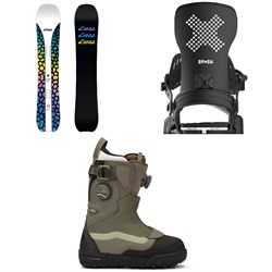 GNU Barrett Snowboard ​+ Bent Metal Stylist Snowboard Bindings ​+ Vans Viaje Range Edition Snowboard Boots - Women's 2026