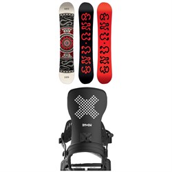 GNU Ladies Choice Asym C2X Snowboard ​+ Bent Metal Stylist Snowboard Bindings - Women's 2026
