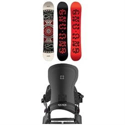 GNU Ladies Choice Asym C2X Snowboard ​+ Bent Metal Forte Snowboard Bindings - Women's 2026
