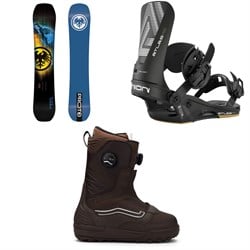 Never Summer Proto T3 FR Snowboard ​+ Union Atlas Pro Snowboard Bindings ​+ Vans Verse Snowboard Boots 2026
