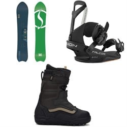 Never Summer Swift Snowboard ​+ Union Falcor Snowboard Bindings ​+ Vans Hi-Country Snowboard Boots 2026