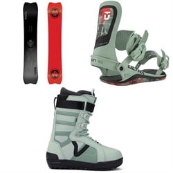 Never Summer V-Twin Snowboard ​+ Union Ultra Snowboard Bindings ​+ Vans Hi-Standard Pro Snowboard Boots 2026