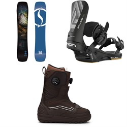 Never Summer Nokhu Snowboard ​+ Union Atlas Pro Snowboard Bindings ​+ Vans Verse Snowboard Boots 2026