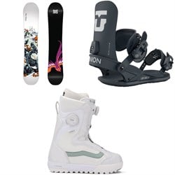 Never Summer Infinity Snowboard ​+ Union Legacy Snowboard Bindings ​+ Vans Encore Pro Snowboard Boots - Women's 2026