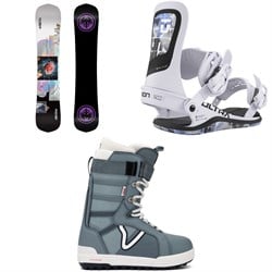 Never Summer Breezy Rider Snowboard ​+ Union Ultra Snowboard Bindings ​+ Vans Hi-Standard Pro Snowboard Boots - Women's 2026