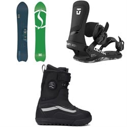 Never Summer Swift Snowboard ​+ Union Ultra Snowboard Bindings ​+ Vans Infuse Snowsurf Snowboard Boots 2026