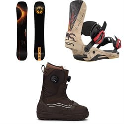 Never Summer Proto T3 Eclipse Snowboard ​+ Union Atlas Pro Snowboard Bindings ​+ Vans Verse Snowboard Boots 2026