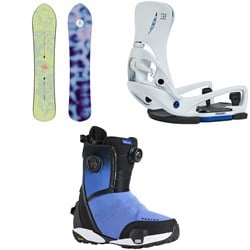 Burton Family Tree Sketch Artist Snowboard ​+ Step On Escapade EST Snowboard Bindings ​+ Waverange X Step On Snowboard Boots - Women's 2026