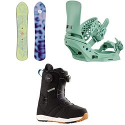 Burton Family Tree Sketch Artist Snowboard ​+ Lexa X EST Snowboard Bindings ​+ Felix Boa Snowboard Boots - Women's 2026
