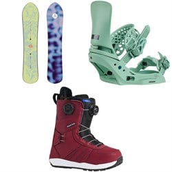 Burton Family Tree Sketch Artist Snowboard ​+ Lexa X EST Snowboard Bindings ​+ Felix Boa Snowboard Boots - Women's 2026
