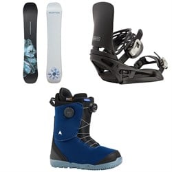 Burton Process Flying V Snowboard ​+ Cartel EST Snowboard Bindings ​+ Swath BOA Snowboard Boots 2026