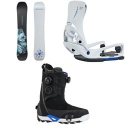 Burton Process Flying V Snowboard ​+ Step On Genesis EST Snowboard Bindings ​+ Waverange Step On X Pro Snowboard Boots 2026