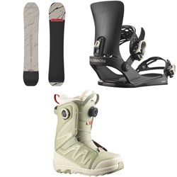Salomon Overcast Snowboard ​+ EDB X Snowboard Bindings ​+ Ivy BOA SJ Snowboard Boots - Women's 2026