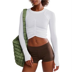 Free People Tempo Ruched Long-Sleeve Top - Women's