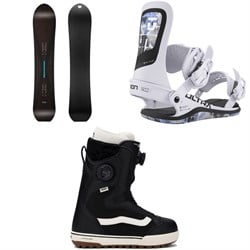 United Shapes Cadet Snowboard ​+ Union Ultra Snowboard Bindings ​+ Vans Encore Pro Snowboard Boots - Women's 2026