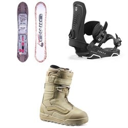 Sims Nub Snowboard ​+ Union Force Snowboard Bindings ​+ Vans Hi-Country & Hell-Bound Snowboard Boots