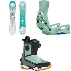 Burton Feelgood Snowboard ​+ Step On Lexa X EST Snowboard Bindings ​+ Highshot X Step On Snowboard Boots - Women's 2026