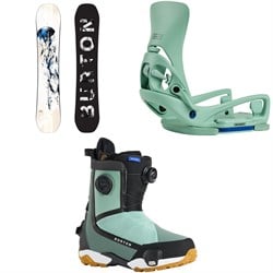 Burton Feelgood Snowboard ​+ Step On Lexa X EST Snowboard Bindings ​+ Highshot X Step On Snowboard Boots - Women's 2026