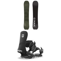 Public Snowboards Research Snowboard ​+ Union Ultra Snowboard Bindings 2025