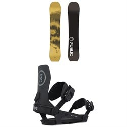 Public Snowboards Research Snowboard ​+ Ride A-6 Snowboard Bindings 2025