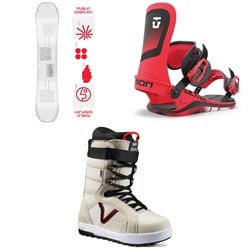 Public Snowboards Display Snowboard ​+ Union Ultra Snowboard Bindings ​+ Vans Hi-Standard Pro Snowboard Boots 2025