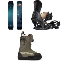 Jones Howler Snowboard ​+ Aurora Snowboard Bindings ​+ Vans Viaje Range Edition Snowboard Boots - Women's 2026
