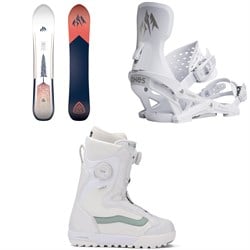 Jones Dream Weaver 2.0 Snowboard ​+ Equinox Snowboard Bindings ​+ Vans Encore Pro Snowboard Boots - Women's 2026