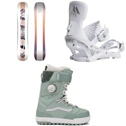 Jones Twin Sister Snowboard ​+ Equinox Snowboard Bindings ​+ Vans Luna Pro Snowboard Boots - Women's 2026