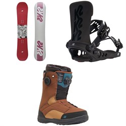 K2 Spellcaster Snowboard ​+ Meridian Snowboard Bindings ​+ Kinsley Snowboard Boots - Women's 2025