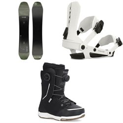Ride Deep Fake Snowboard ​+ AL-6 Snowboard Bindings ​+ Hera Pro Wide Snowboard Boots - Women's 2025