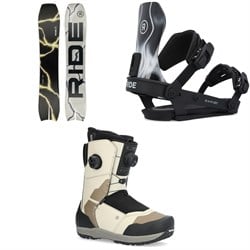 Ride MTNpig Snowboard ​+ A-10 Snowboard Bindings ​+ Torrent Snowboard Boots 2025
