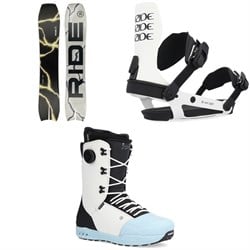 Ride MTNpig Snowboard ​+ A-6 Snowboard Bindings ​+ Fuse Snowboard Boots 2025