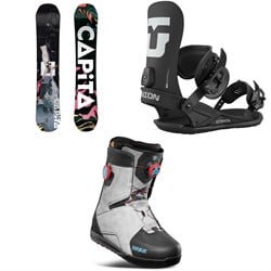 CAPiTA Defenders Of Awesome Snowboard ​+ Union Strata Snowboard Bindings ​+ thirtytwo Lashed Double Boa Snowboard Boots 2026
