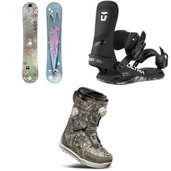 Public Snowboards Jibgurl Snowboard ​+ Union Ultra Snowboard Bindings ​+ thirtytwo Lashed Double Boa Snowboard Boots - Women's 2026