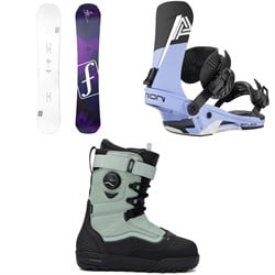Forum Roost Snowboard ​+ Union Atlas Snowboard Bindings ​+ Vans Infuse Snowboard Boots
