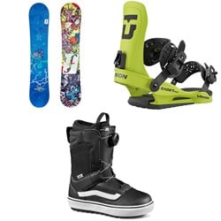 Forum Youngblood Mini Snowboard ​+ Union Cadet Pro Snowboard Bindings ​+ Vans Juvie OG Snowboard Boots - Kids' 2026