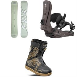 Sims Distortion Snowboard ​+ Union Force Snowboard Bindings ​+ thirtytwo Lashed Double Boa Snowboard Boots 2026