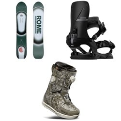 Rome Muse Snowboard ​+ Katana AW FASE Snowboard Bindings ​+ thirtytwo Lashed Double Boa Snowboard Boots - Women's 2026