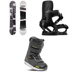 Rome Boneless Snowboard ​+ Katana AW FASE Snowboard Bindings ​+ thirtytwo ZB-1 Snowboard Boots 2026