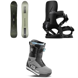 Rome Warden Snowboard ​+ Katana AW FASE Snowboard Bindings ​+ thirtytwo STW Double Boa x Bomb Hole Snowboard Boots 2026