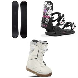 Season Kin Snowboard ​+ Union Legacy Snowboard Bindings ​+ thirtytwo Lashed Double Boa Snowboard Boots - Women's 2025