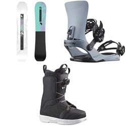 Salomon Bliss X Snowboard ​+ EDB X Snowboard Bindings ​+ Pearl Boa Snowboard Boots - Women's 2026