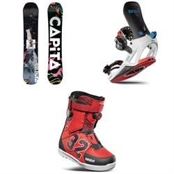 CAPiTA Defenders Of Awesome Snowboard ​+ thirtytwo T32M Fase Snowboard Bindings ​+ Lashed Zeb Double Boa Snowboard Boots 2026