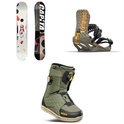 CAPiTA Outerspace Living Snowboard ​+ thirtytwo T32M Fase Snowboard Bindings ​+ Lashed Double Boa Snowboard Boots 2026