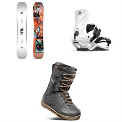 Jones Rally Cat Snowboard ​+ Mercury Fase Snowboard Bindings ​+ thirtytwo Lashed Snowboard Boots 2026