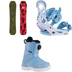 Burton Family Tree Hometown Hero Snowboard ​+ Smalls Snowboard Bindings ​+ Smalls BOA Snowboard Boots - Kids' 2026