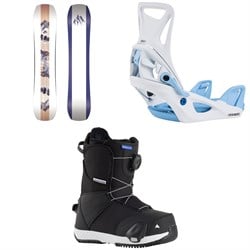Jones Twin Sister Snowboard ​+ Step On Snowboard Bindings ​+ Smalls Step On Snowboard Boots - Kids'  2026