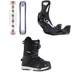 Jones Twin Sister Snowboard ​+ Step On Snowboard Bindings ​+ Smalls Step On Snowboard Boots - Kids'  2026