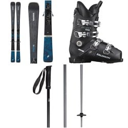 K2 Disruption 75 W Skis ​+ Erp 10 Quikclik Free Bindings - Women's ​+ Salomon Select Wide R 60 GW Ski Boots ​+ evo Merge Ski Poles