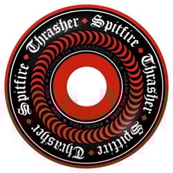Spitfire x Thrasher Formula Four 99d Oath Red Radial Full Skateboard Wheels